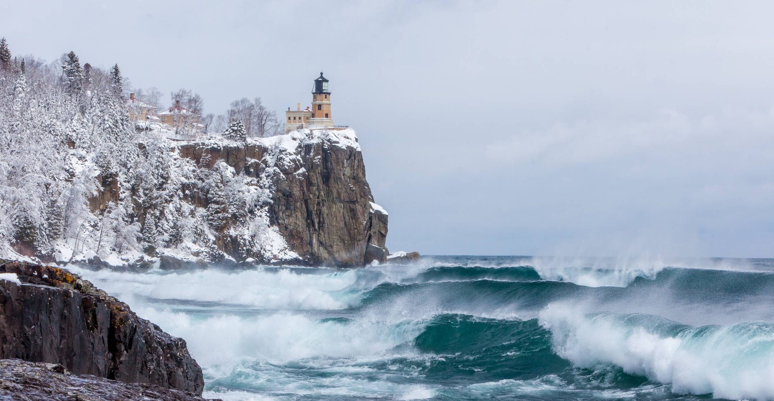 Split Rock Lighthouse in Winter